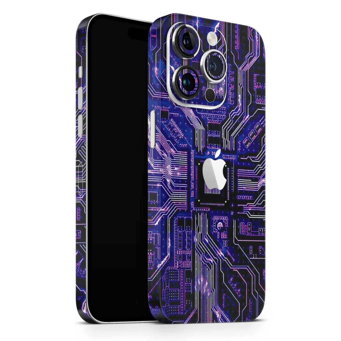 Blue Circuit 3D Textured Latest Phone Skin