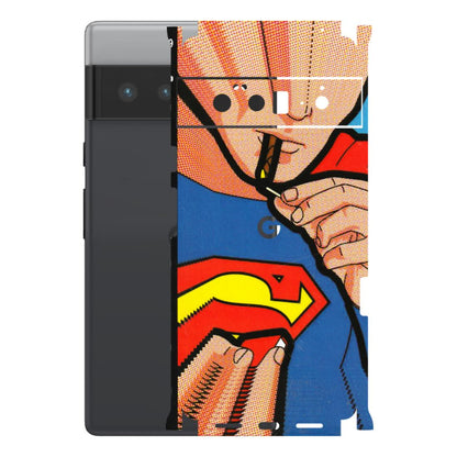 Google Pixel Phone Skins (All Models) - Superman Sutta - 3D Embossed Finish (L-130) Google Pixel 6 PRO