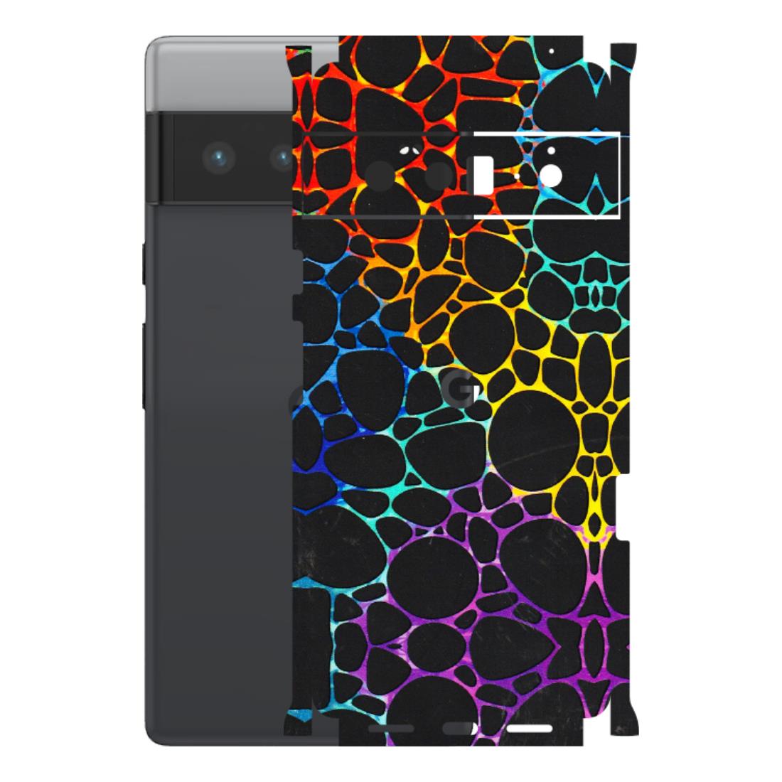 Google Pixel Phone Skins (All Models) - Abstract Art MultiColour - 3D Embossed Finish (L-133) Google Pixel 6 PRO