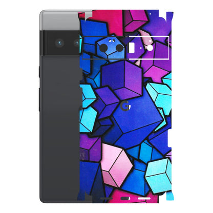 Google Pixel Phone Skins (All Models) - Cube Doodle - 3D Embossed Finish (L-141) Google Pixel 6 PRO