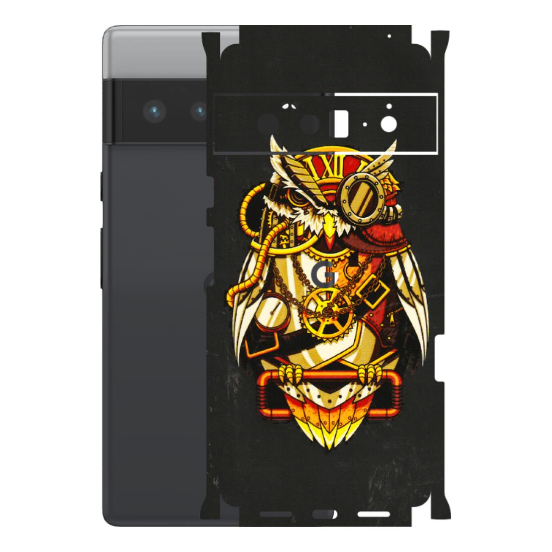 Google Pixel Phone Skins (All Models) - Classy Smart Owl - 3D Embossed Finish (L-144) Google Pixel 6 PRO