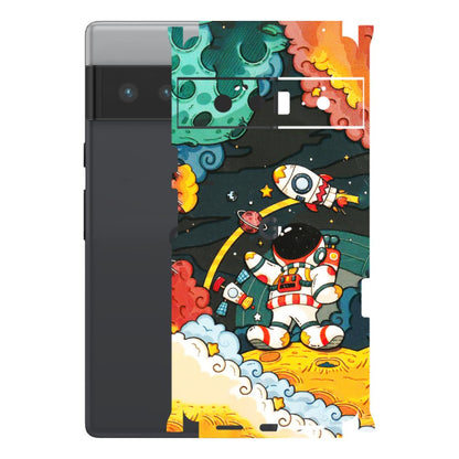 Google Pixel Phone Skins (All Models) - Astronauts & Spaceship - 3D Embossed Finish (L-145) Google Pixel 6 PRO