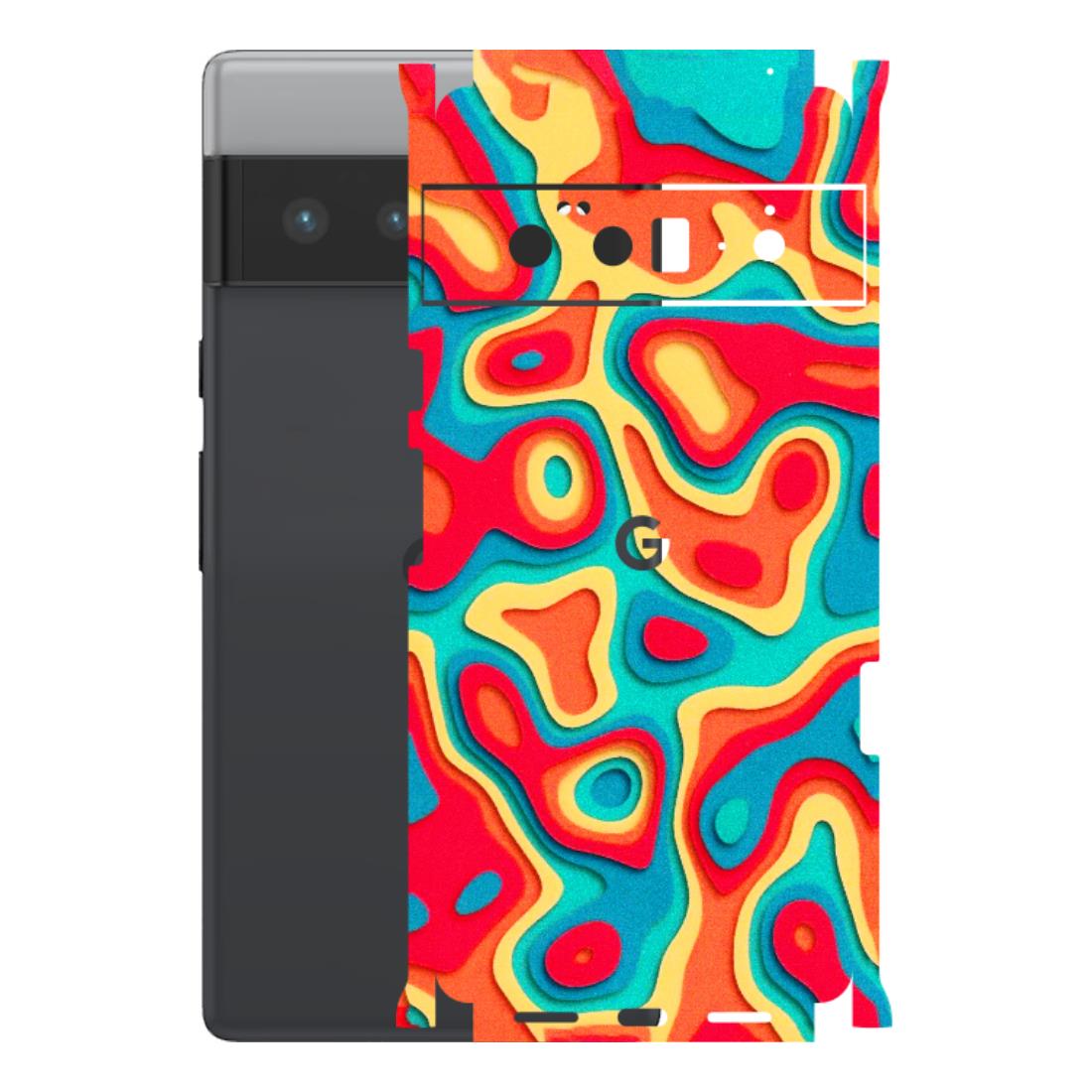 Google Pixel Phone Skins (All Models) - Abstract Swirl - 3D Embossed Finish (L-150) Google Pixel 6 PRO
