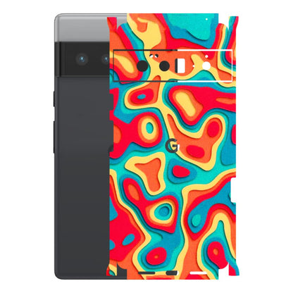 Google Pixel Phone Skins (All Models) - Abstract Swirl - 3D Embossed Finish (L-150) Google Pixel 6 PRO