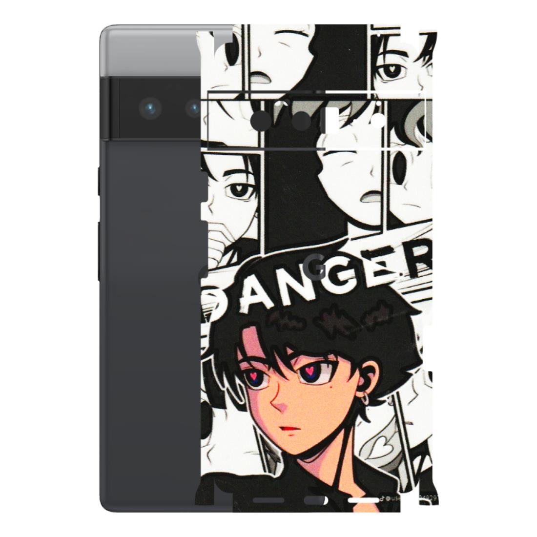 Google Pixel Phone Skins (All Models) - Danger Anime - 3D Embossed Finish (L-155) Google Pixel 6 PRO