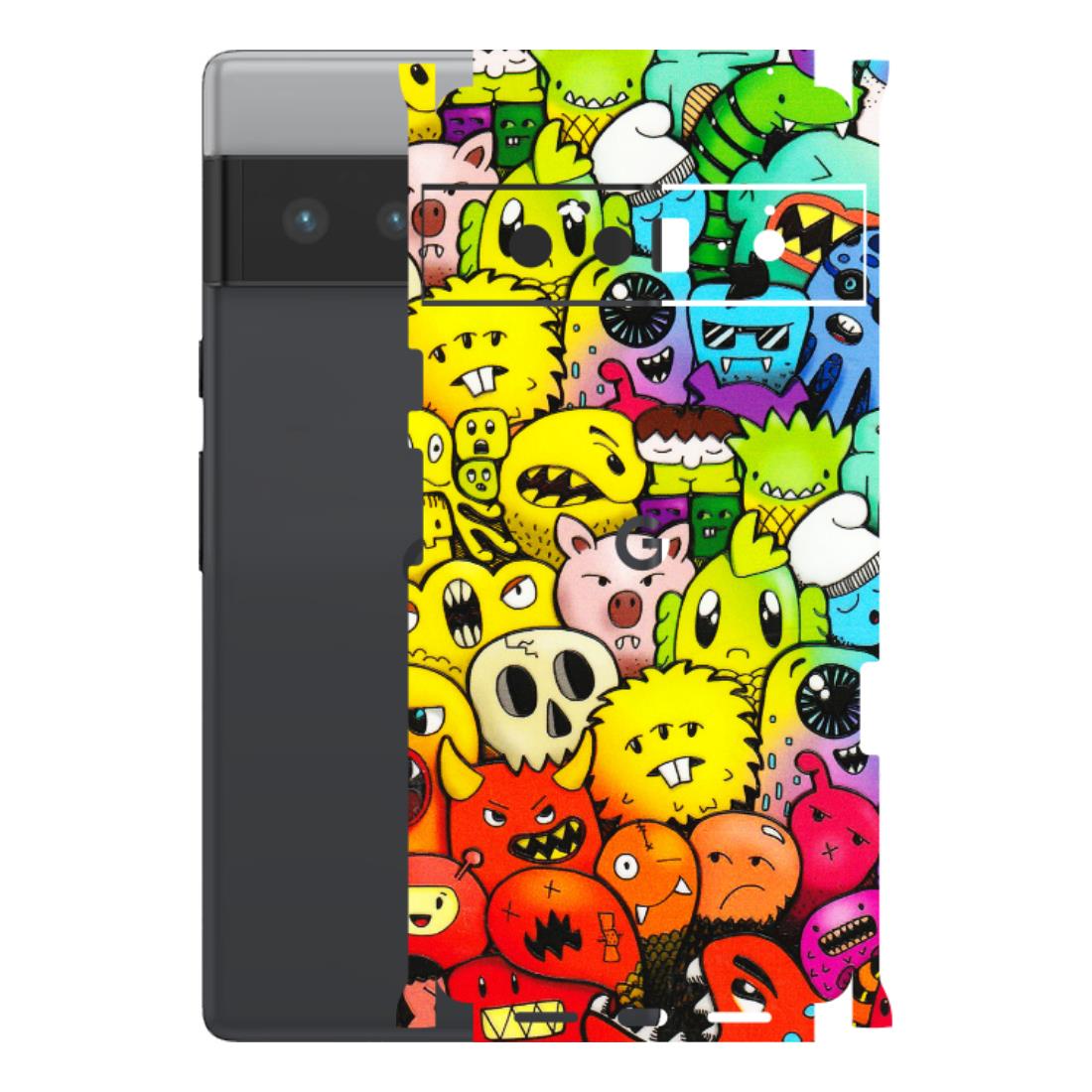 Google Pixel Phone Skins (All Models) - Angry Funkies - 3D Embossed Finish (L-169) Google Pixel 6 PRO