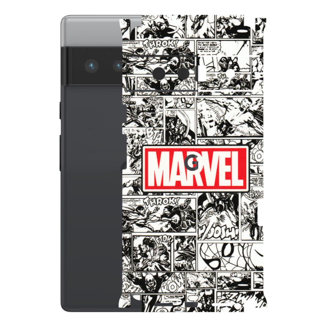 Google Pixel Phone Skins (All Models) - Marvel Comic - 3D Embossed Finish (L-171) Google Pixel 6 PRO