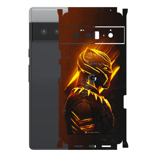 Google Pixel Phone Skins (All Models) - Gold Black Panther - 3D Embossed Finish (L-181) Google Pixel 6 PRO