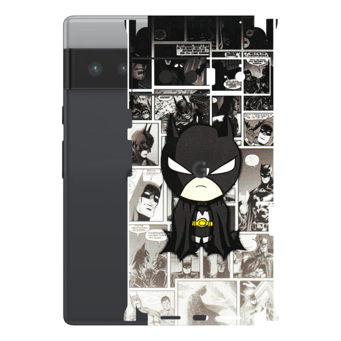 Google Pixel Phone Skins (All Models) - Toon Batman - 3D Embossed Finish (L-182) Google Pixel 6 PRO