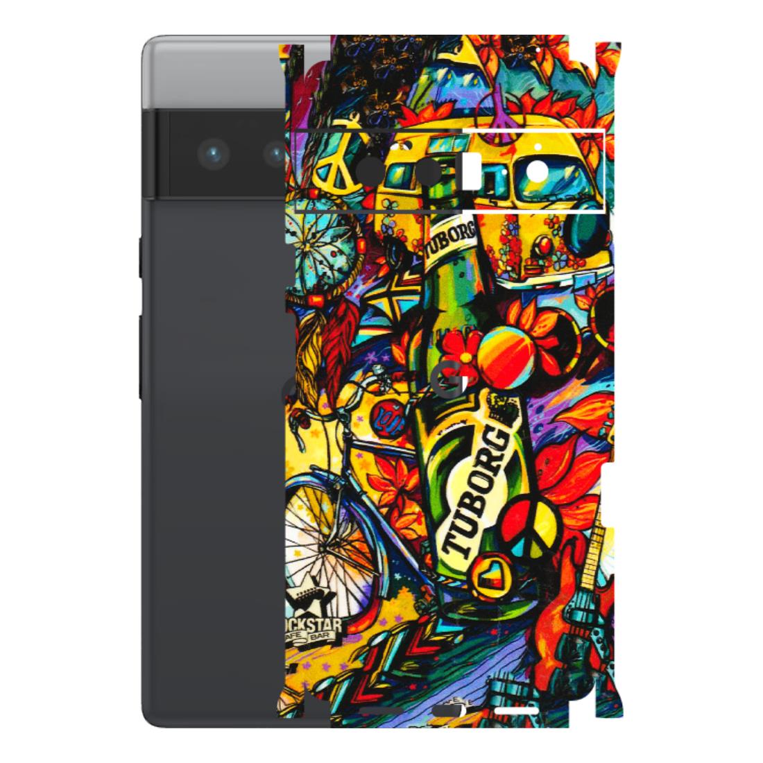 Google Pixel Phone Skins (All Models) - Cool Beer Bottle - 3D Embossed Finish (L-193) Google Pixel 6 PRO