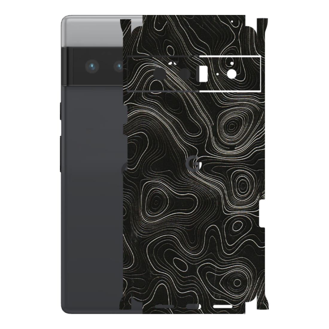 Google Pixel Phone Skins (All Models) - Black Swirl - 3D Embossed Finish (L-196) Google Pixel 6 PRO