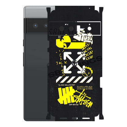 Google Pixel Phone Skins (All Models) - Anti Social Graffiti - 3D Embossed Finish (L-198) Google Pixel 6 PRO