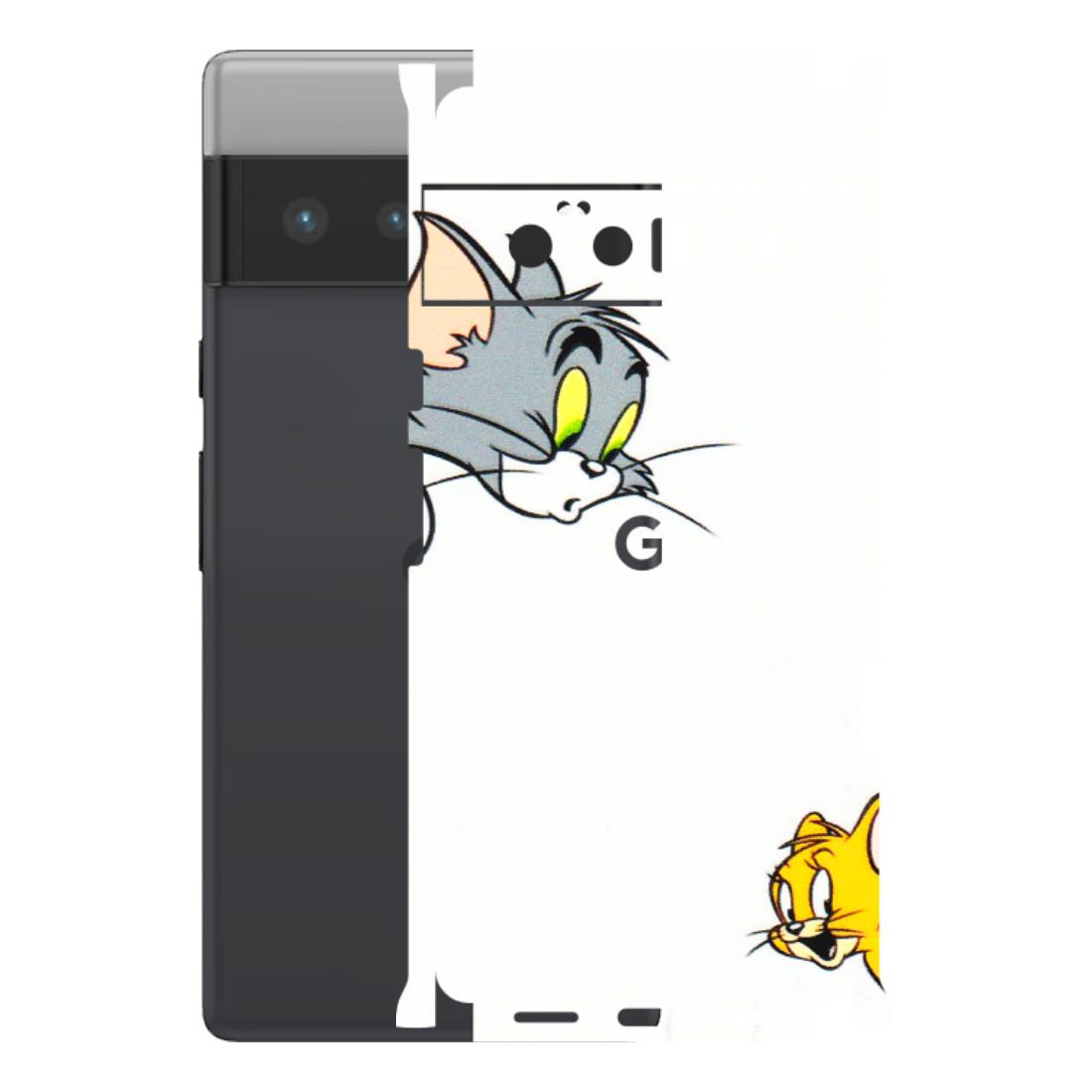 Google Pixel Phone Skins (All Models) - Cute Tom And Jerry - 3D Embossed Finish (L-220) Google Pixel 6 PRO