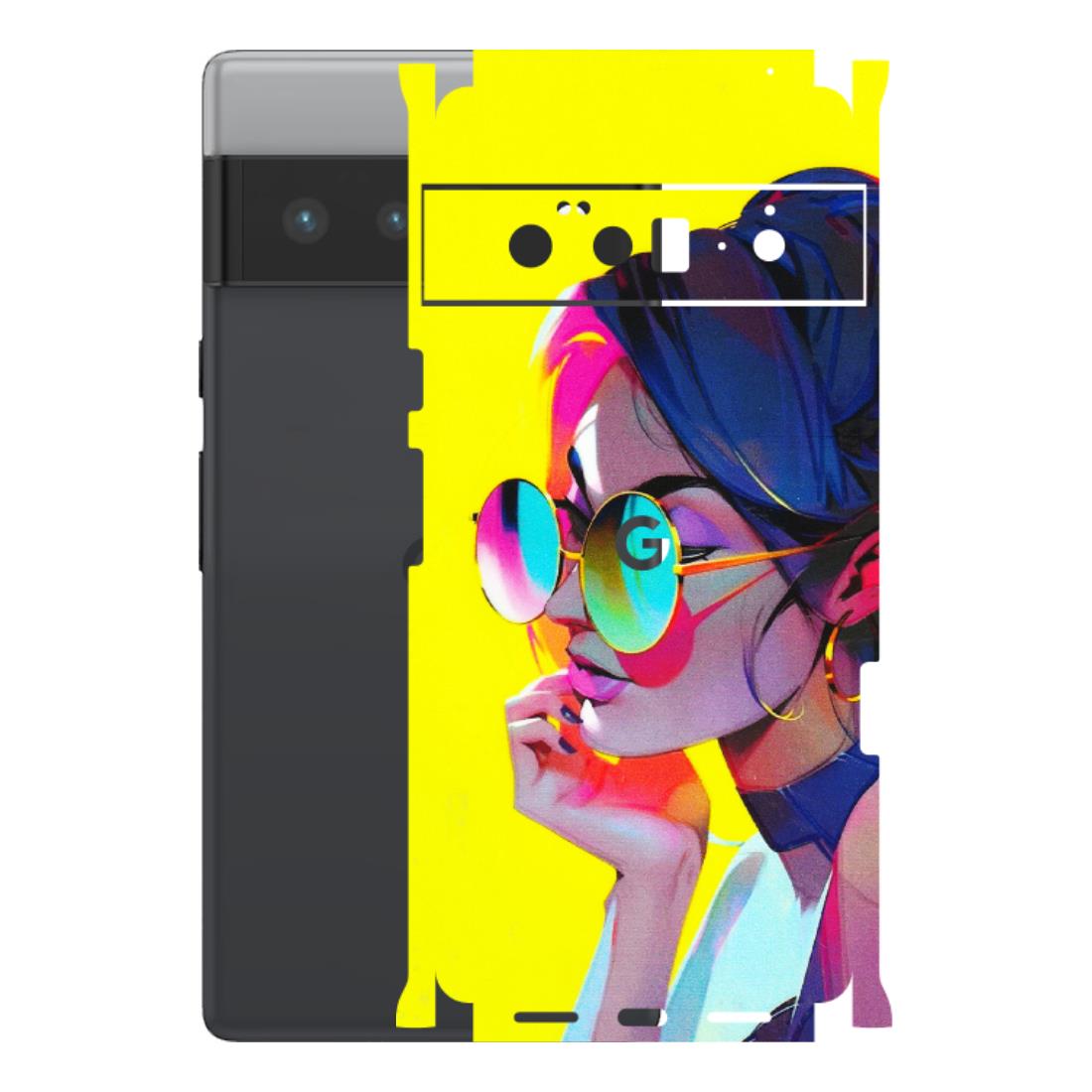 Google Pixel Phone Skins (All Models) - Bold Stylish Girl - 3D Embossed Finish (L-222) Google Pixel 6 PRO