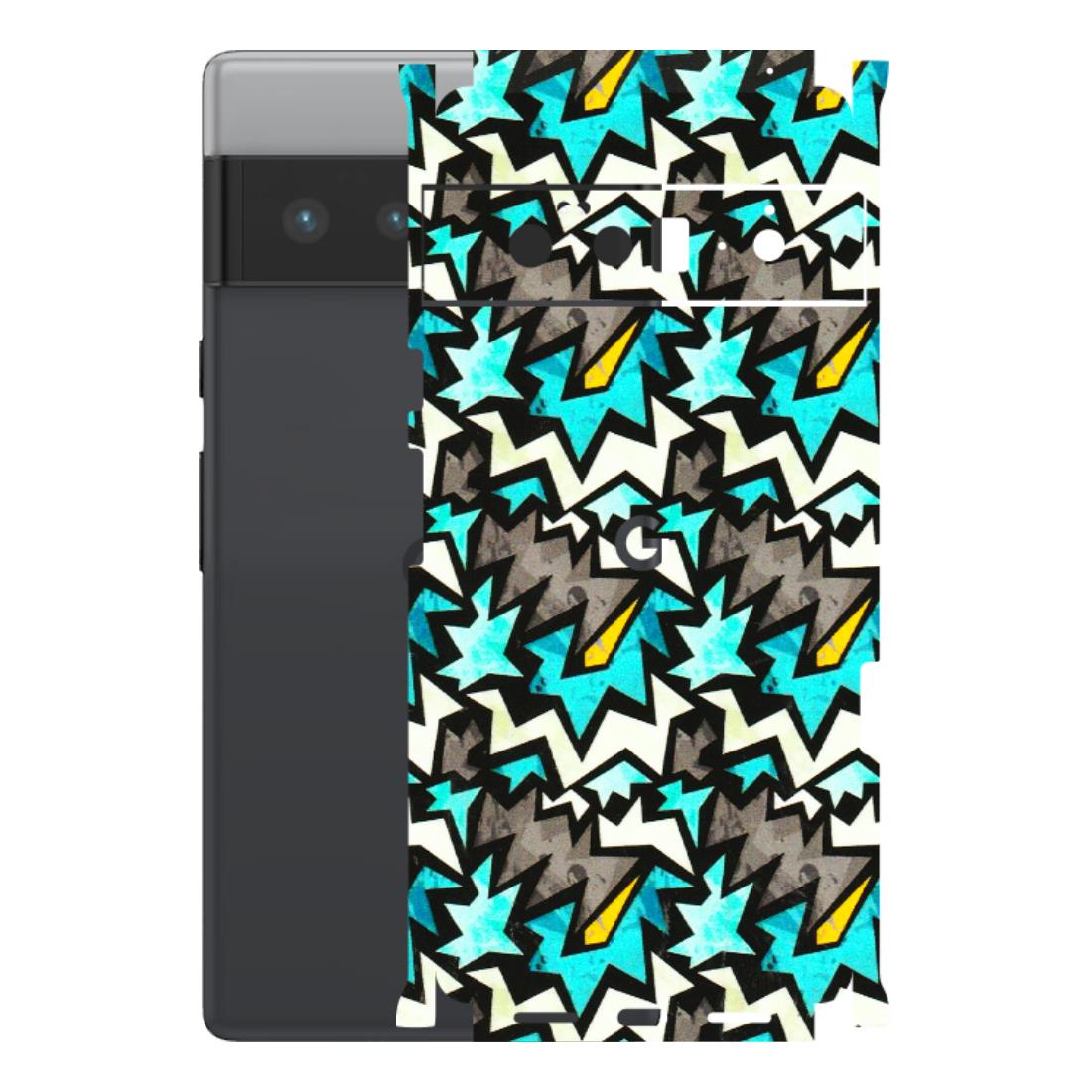 Google Pixel Phone Skins (All Models) - Funky Zig Zag - 3D Embossed Finish (L-223) Google Pixel 6 PRO
