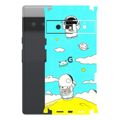 Google Pixel Phone Skins (All Models) - Blue Skies Astro Float - 3D Embossed Finish (L-230) Google Pixel 6 PRO