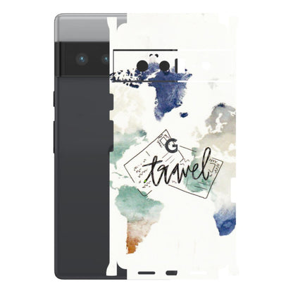 Google Pixel Phone Skins (All Models) - Travel The World - 3D Embossed Finish (L-232) Google Pixel 6 PRO