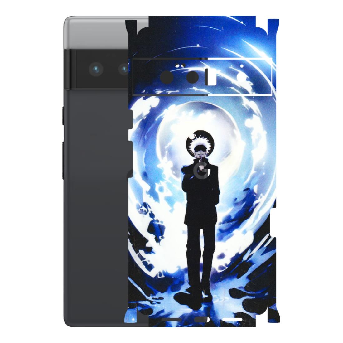 Google Pixel Phone Skins (All Models) - Satoru Gojo Dark Blue - 3D Embossed Finish (L-235) Google Pixel 6 PRO