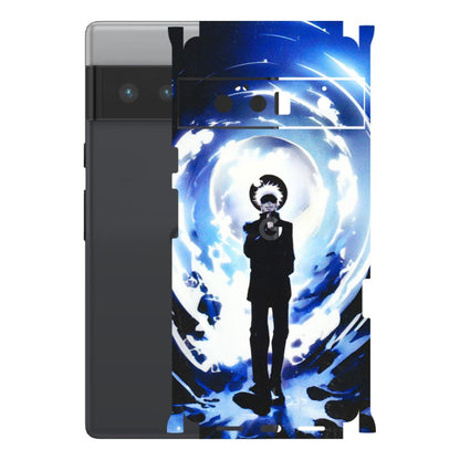 Google Pixel Phone Skins (All Models) - Satoru Gojo Dark Blue - 3D Embossed Finish (L-235) Google Pixel 6 PRO