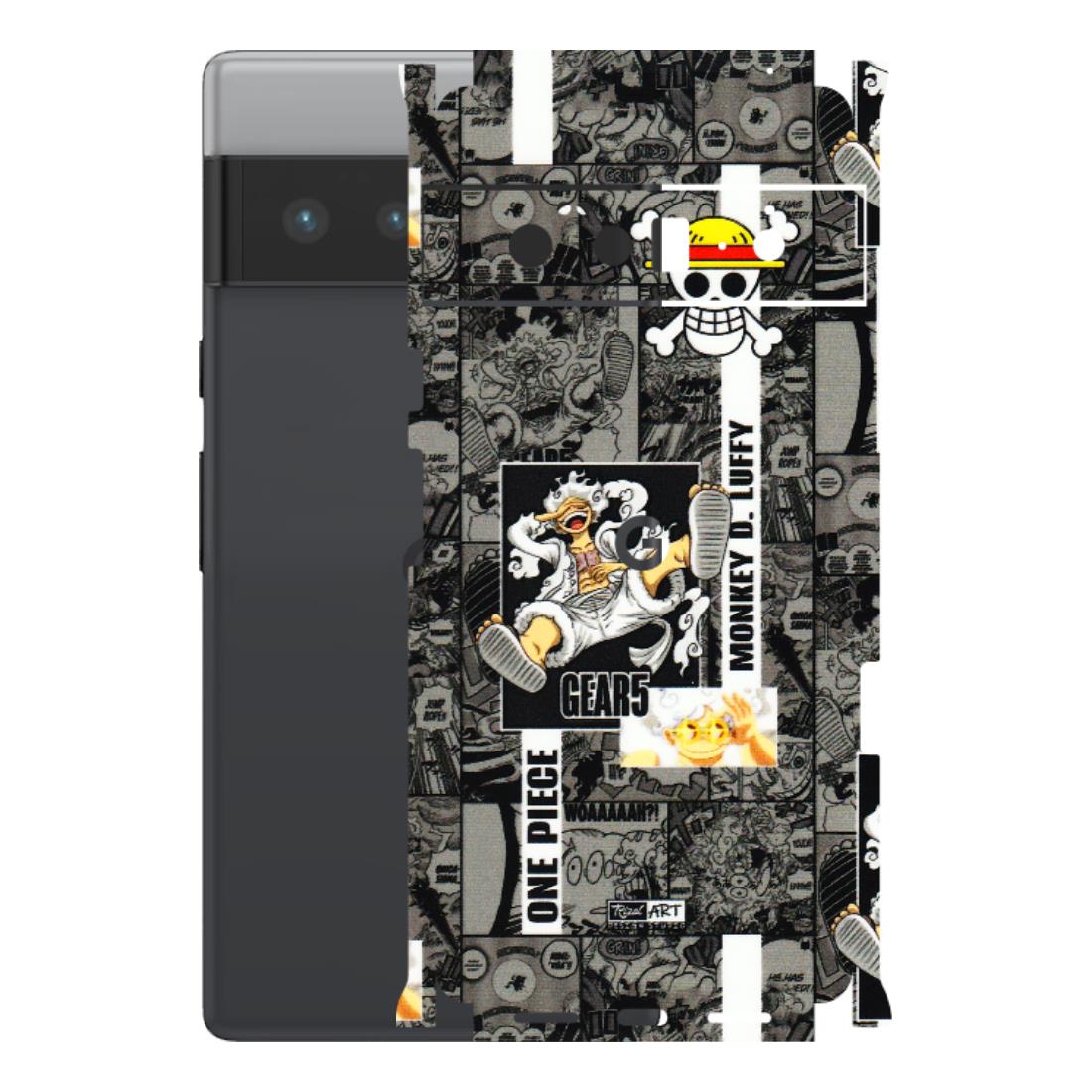 Google Pixel Phone Skins (All Models) - Cuffy Anime MonkeyCamic - 3D Embossed Finish (L-242) Google Pixel 6 PRO