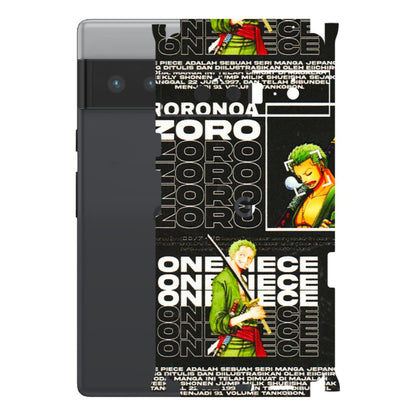 Google Pixel Phone Skins (All Models) - One Piece Zoro - 3D Embossed Finish (L-250) Google Pixel 6 PRO