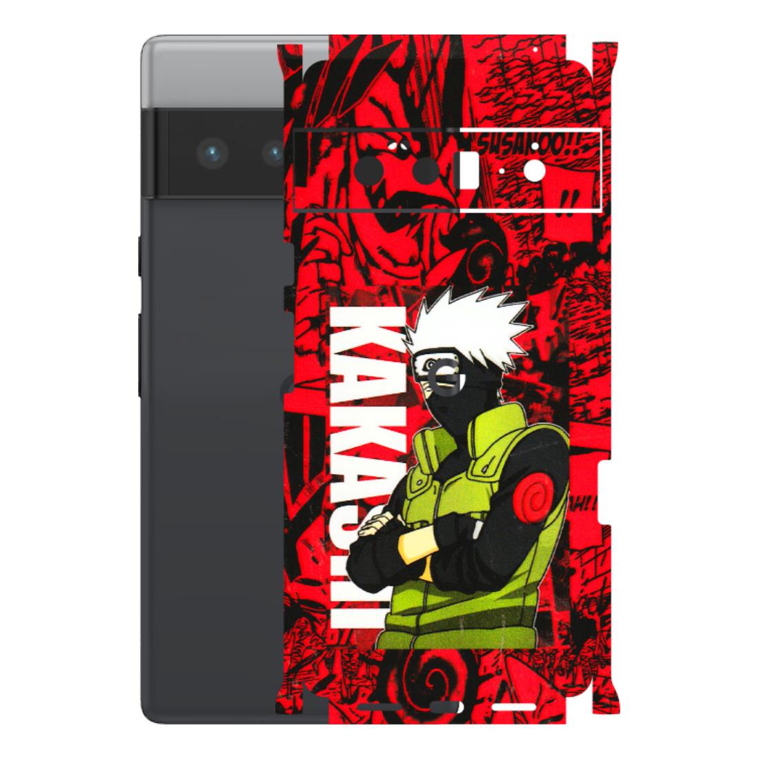 Google Pixel Phone Skins (All Models) - Kakashi Red Anime - 3D Embossed Finish (L-251) Google Pixel 6 PRO