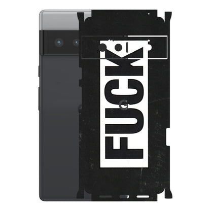Google Pixel Phone Skins (All Models) - The F Word - 3D Embossed Finish (L-255) Google Pixel 6 PRO