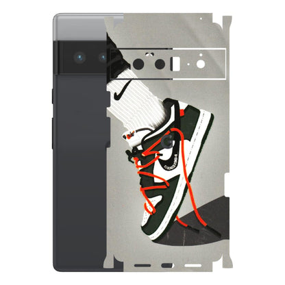 Google Pixel Phone Skins (All Models) - New Grey Sneaker - 3D Embossed Finish (L-261) Google Pixel 6 PRO
