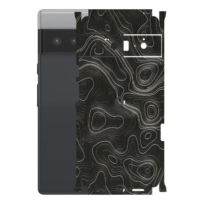 Google Pixel Phone Skins (All Models) - Abstract White Line Map - 3D Embossed Finish (L-269) Google Pixel 6 PRO