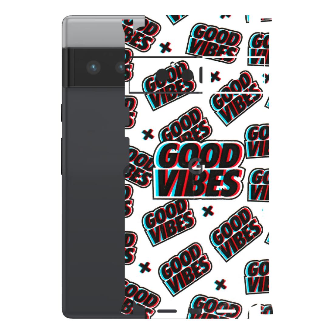 Google Pixel Phone Skins (All Models) - Good Vibes - 3D Embossed Finish (L-282) Google Pixel 6 PRO