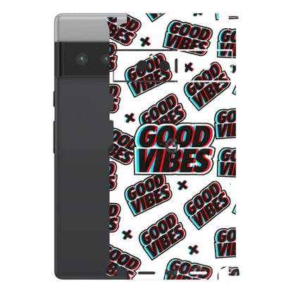 Google Pixel Phone Skins (All Models) - Good Vibes - 3D Embossed Finish (L-282) Google Pixel 6 PRO