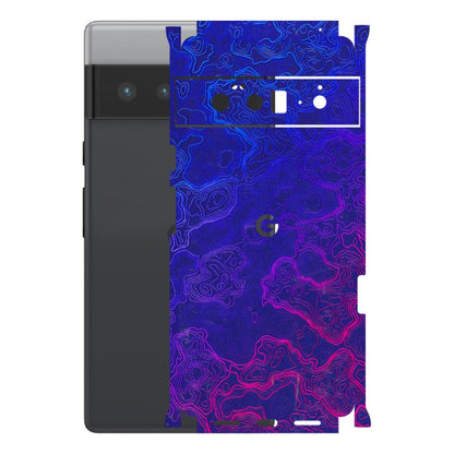 Google Pixel Phone Skins (All Models) - Purple Ripples Swirl - 3D Embossed Finish (L-314) Google Pixel 6 PRO