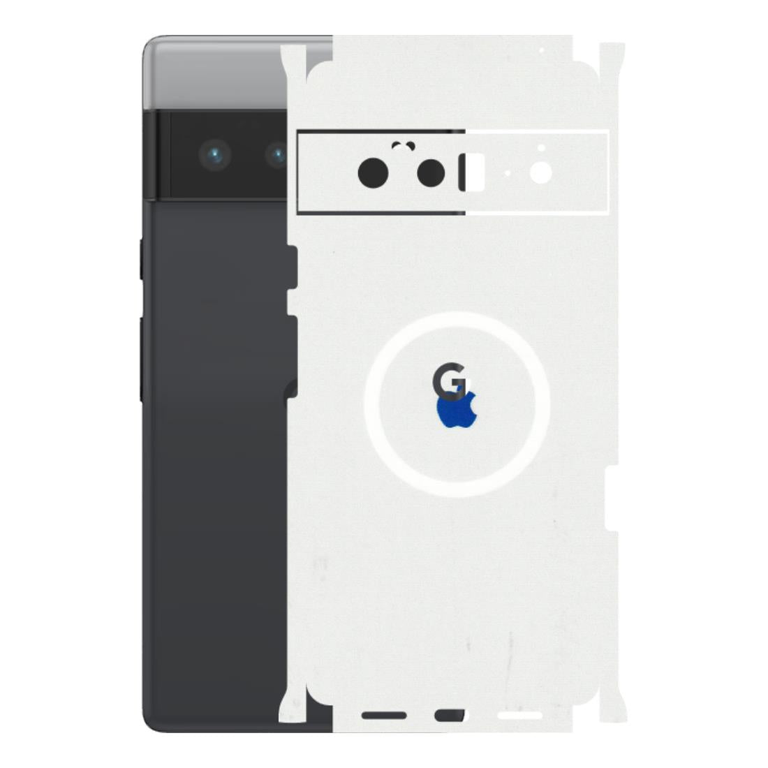 Google Pixel Phone Skins (All Models) - iPhone Magsafe Logo - 3D Embossed Finish (L-320) Google Pixel 6 PRO
