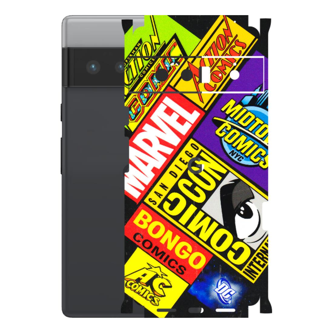 Google Pixel Phone Skins (All Models) - Bongo Comic Con - 3D Embossed Finish (L-325) Google Pixel 6 PRO