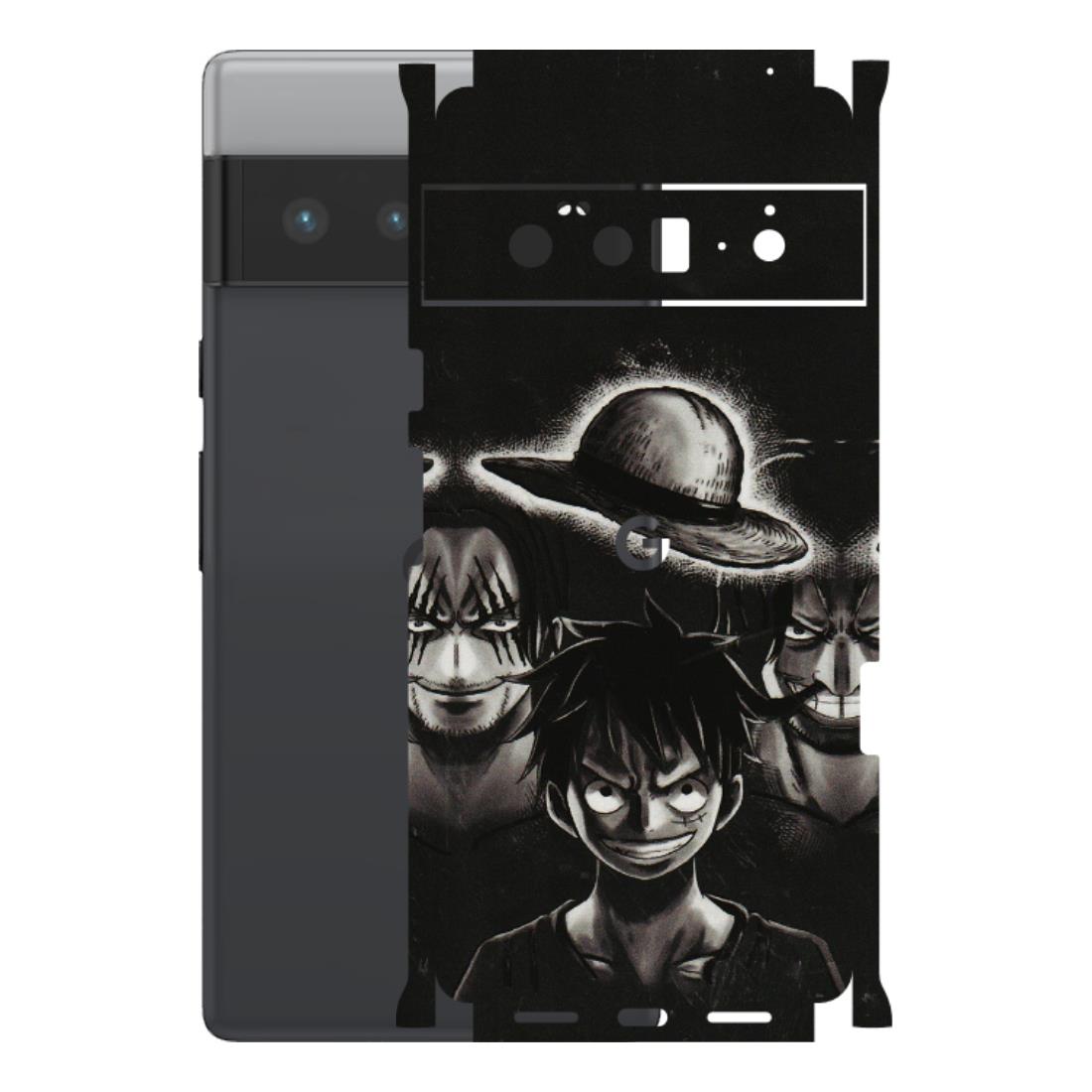 Google Pixel Phone Skins (All Models) - Black Luffy Hat - 3D Embossed Finish (L-57) Google Pixel 6 PRO