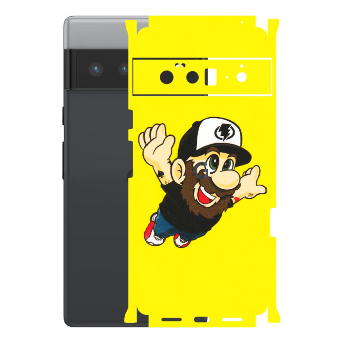Google Pixel Phone Skins (All Models) - Flying Beardo - 3D Embossed Finish (L-60) Google Pixel 6 PRO