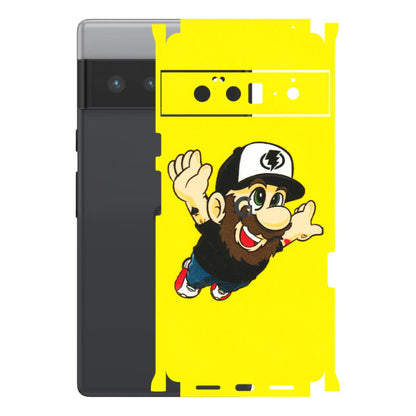 Google Pixel Phone Skins (All Models) - Flying Beardo - 3D Embossed Finish (L-60) Google Pixel 6 PRO