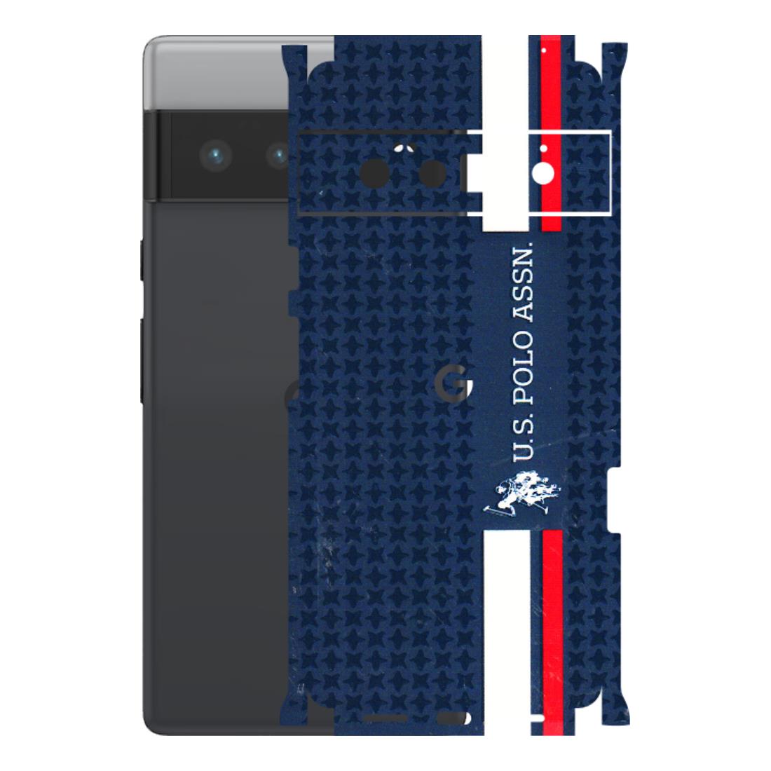 Google Pixel Phone Skins (All Models) - US POLO Designer Brand - 3D Embossed Finish (L-65) Google Pixel 6 PRO