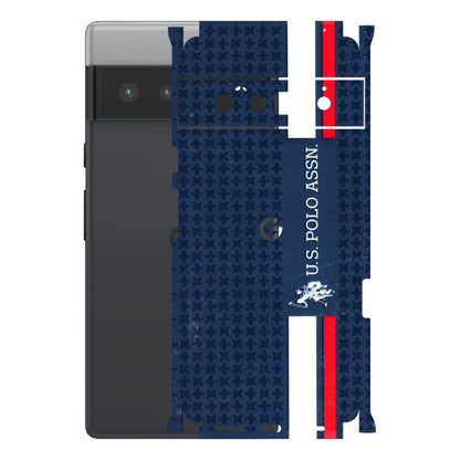 Google Pixel Phone Skins (All Models) - US POLO Designer Brand - 3D Embossed Finish (L-65) Google Pixel 6 PRO