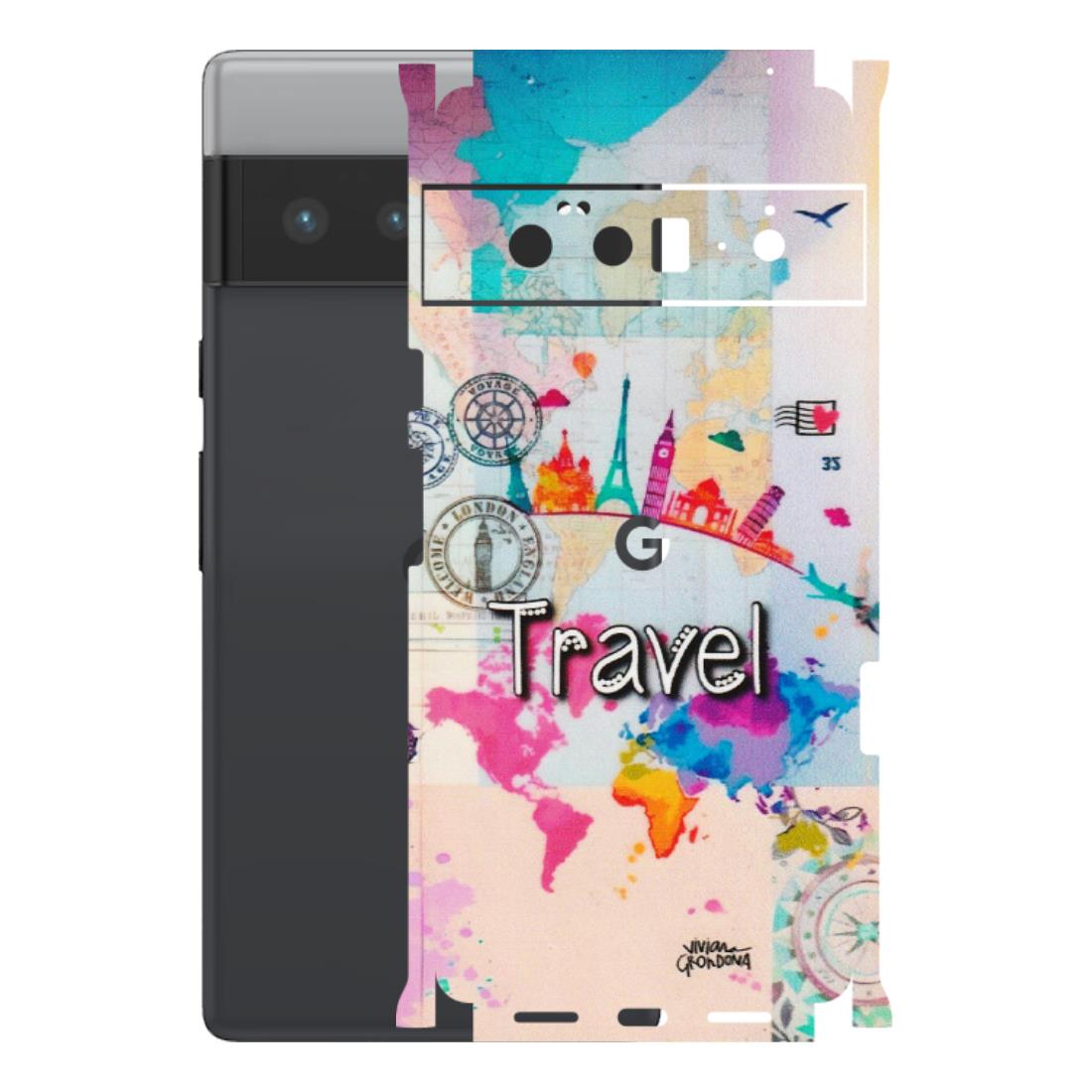 Google Pixel Phone Skins (All Models) - Travel The Wonders - Matte Finish (M-108) Google Pixel 6 PRO