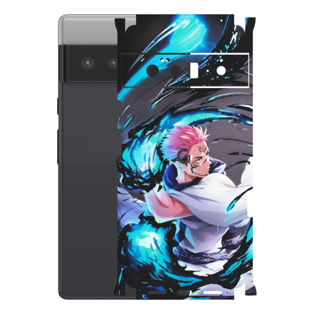 Google Pixel Phone Skins (All Models) - New Jujutsu Kaisen Grey Blue Anime - Matte Finish (M-127) Google Pixel 6 PRO