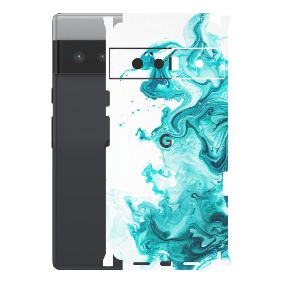 Google Pixel Phone Skins (All Models) - Sky Blue Abstract Colour - Matte Finish (M-146) Google Pixel 6 PRO