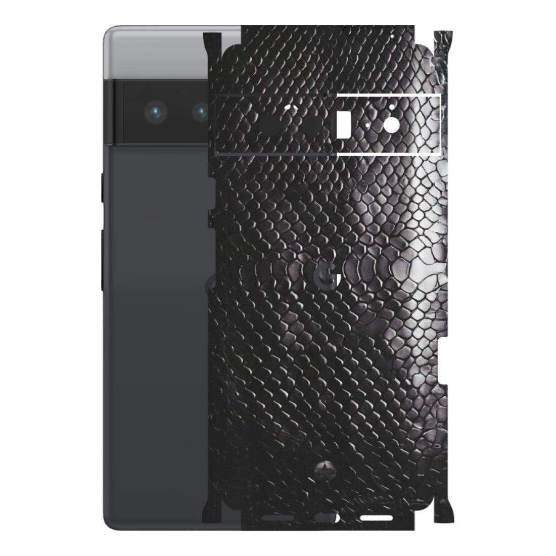 Google Pixel Phone Skins (All Models) - Black Snack Leather - Matte Finish (M-147) Google Pixel 6 PRO