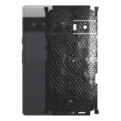 Google Pixel Phone Skins (All Models) - Black Snack Leather - Matte Finish (M-147) Google Pixel 6 PRO