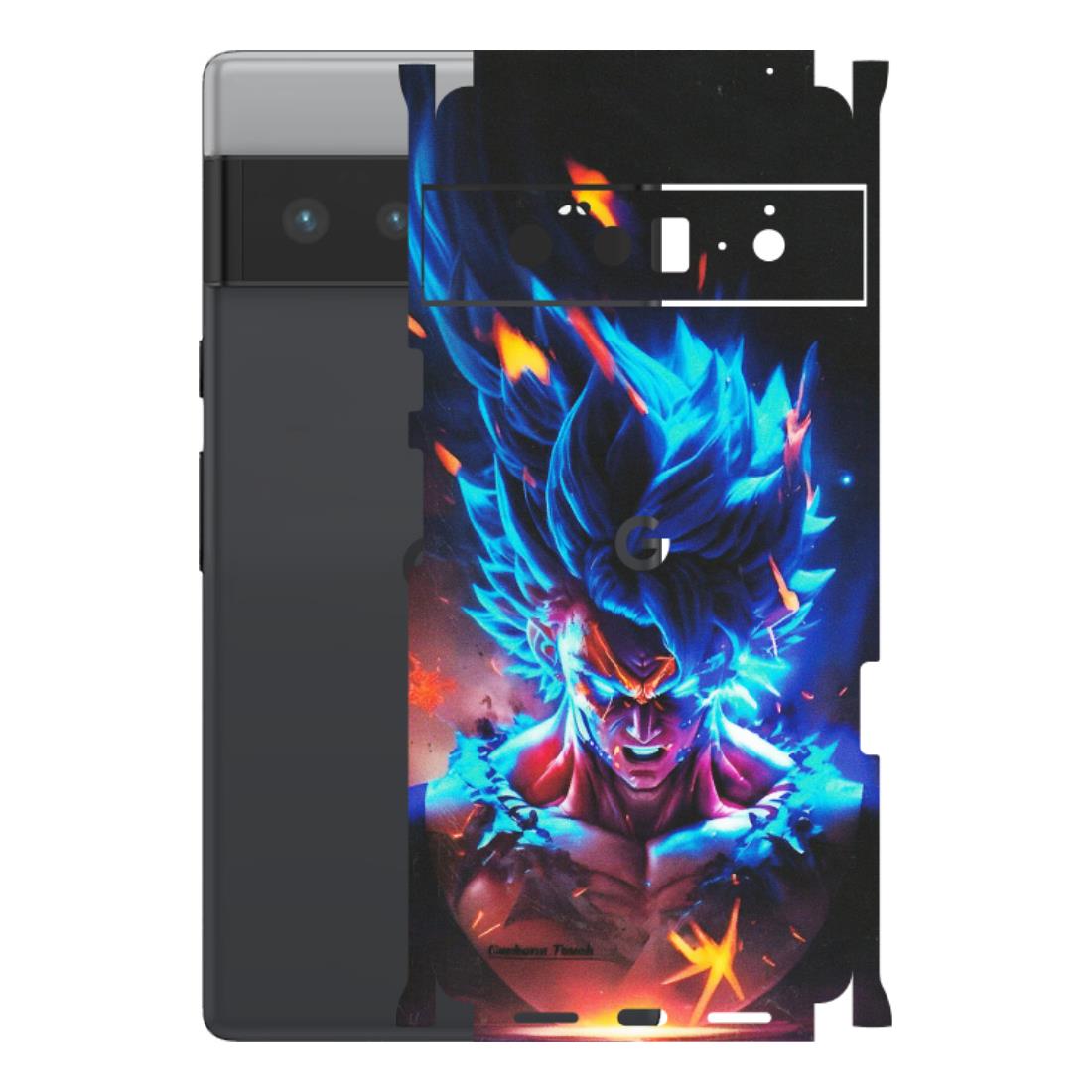 Google Pixel Phone Skins (All Models) - Angry Goku Dragon Ball Anime - Matte Finish (M-150) Google Pixel 6 PRO