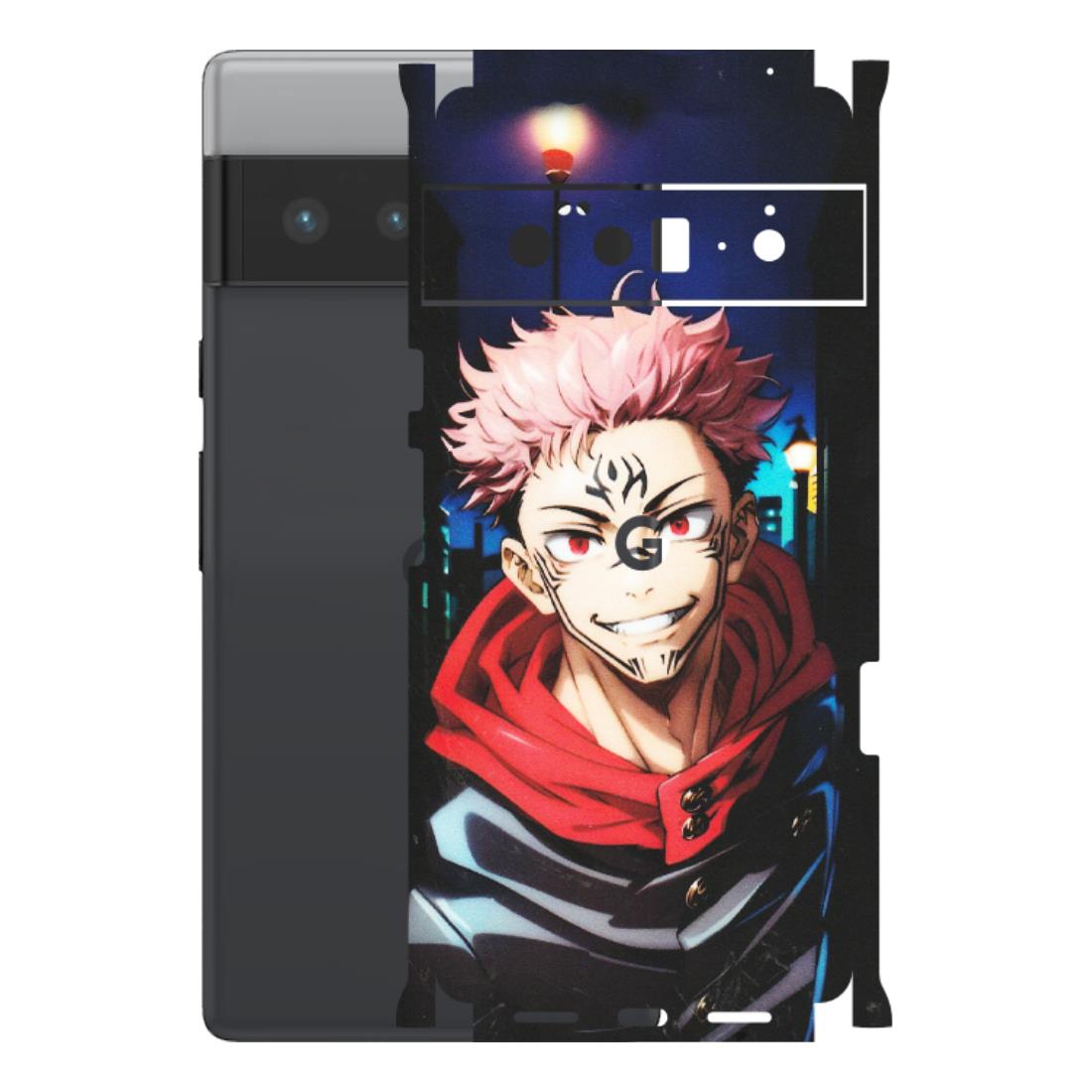 Google Pixel Phone Skins (All Models) - Yuji Itadori Funny Face Anime - Matte Finish (M-152) Google Pixel 6 PRO
