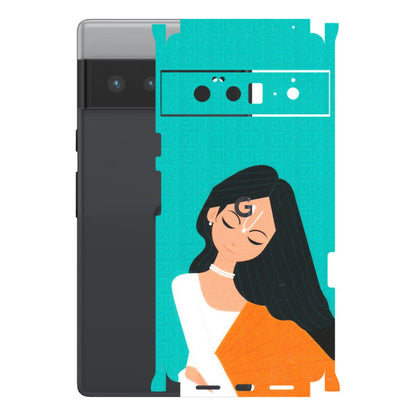 Google Pixel Phone Skins (All Models) - Radhe Radhe With Hindu Symbol - Matte Finish (M-164) Google Pixel 6 PRO