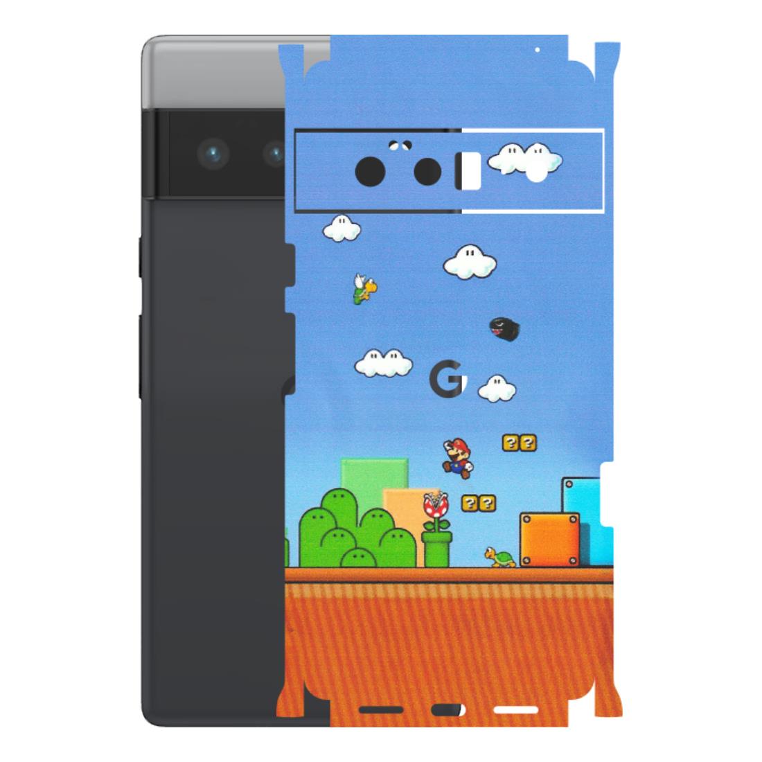 Google Pixel Phone Skins (All Models) - Mario Game Scene - Matte Finish (M-24) Google Pixel 6 PRO