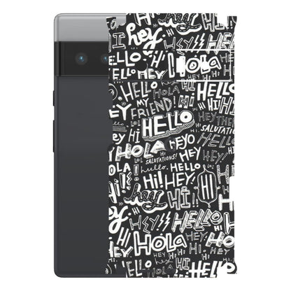 Google Pixel Phone Skins (All Models) - Hi Hello Doodles - Matte Finish (M-25) Google Pixel 6 PRO