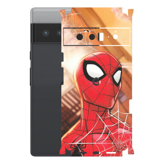 Google Pixel Phone Skins (All Models) - Spiderman Face New - Matte Finish (M-41) Google Pixel 6 PRO